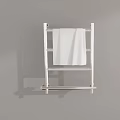 Modern Bathroom Accessories Stainless Steel Towel Rack With White Towel
