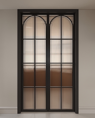 French style glass door swing door kitchen door balcony door sliding door 3d model