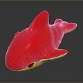 shark great white shark whale shark hammerhead shark tiger head shark man-eating shark blue shark coral red coral white coral 3d model