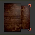 Traditional Japanese Wooden Stall With Red Curtains And Kanji Characters For Daily Use