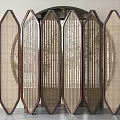 New Chinese Style Screen Screen Partition 3d model