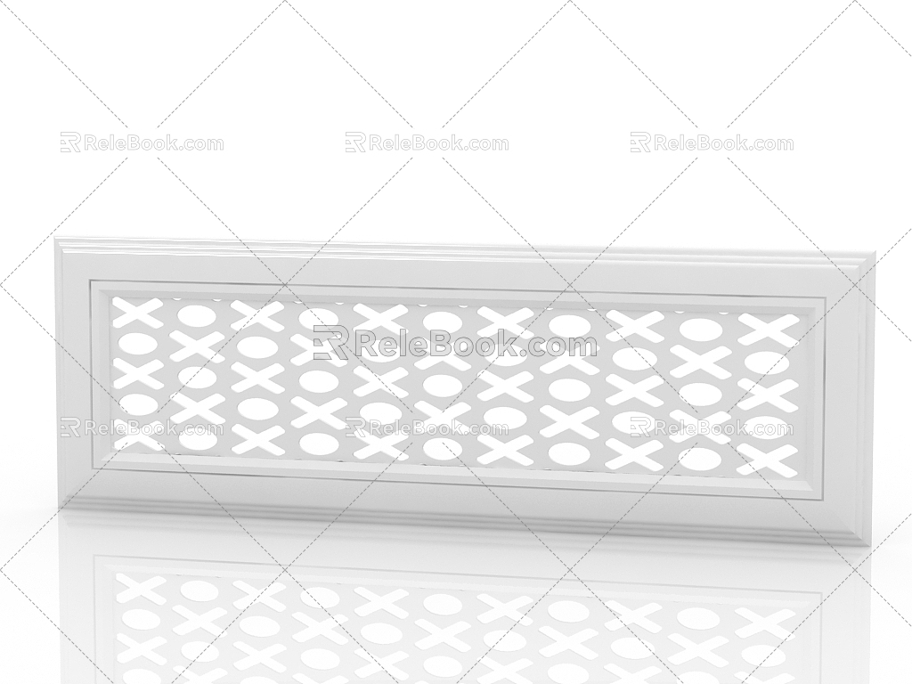 Modern air conditioning outlet 3d model