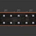 Multi Storey Residential Building With Red Brick Exterior And Colorful Balcony Awnings