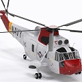 Sea King helicopter helicopter gunship 3d model