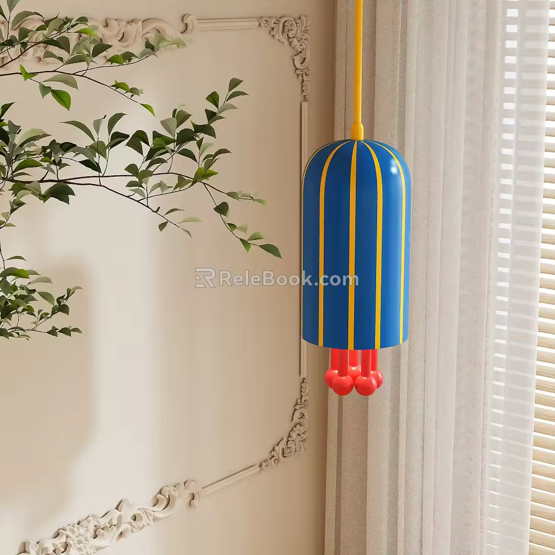 Memphis Chandelier Decorative Lamp 3d model