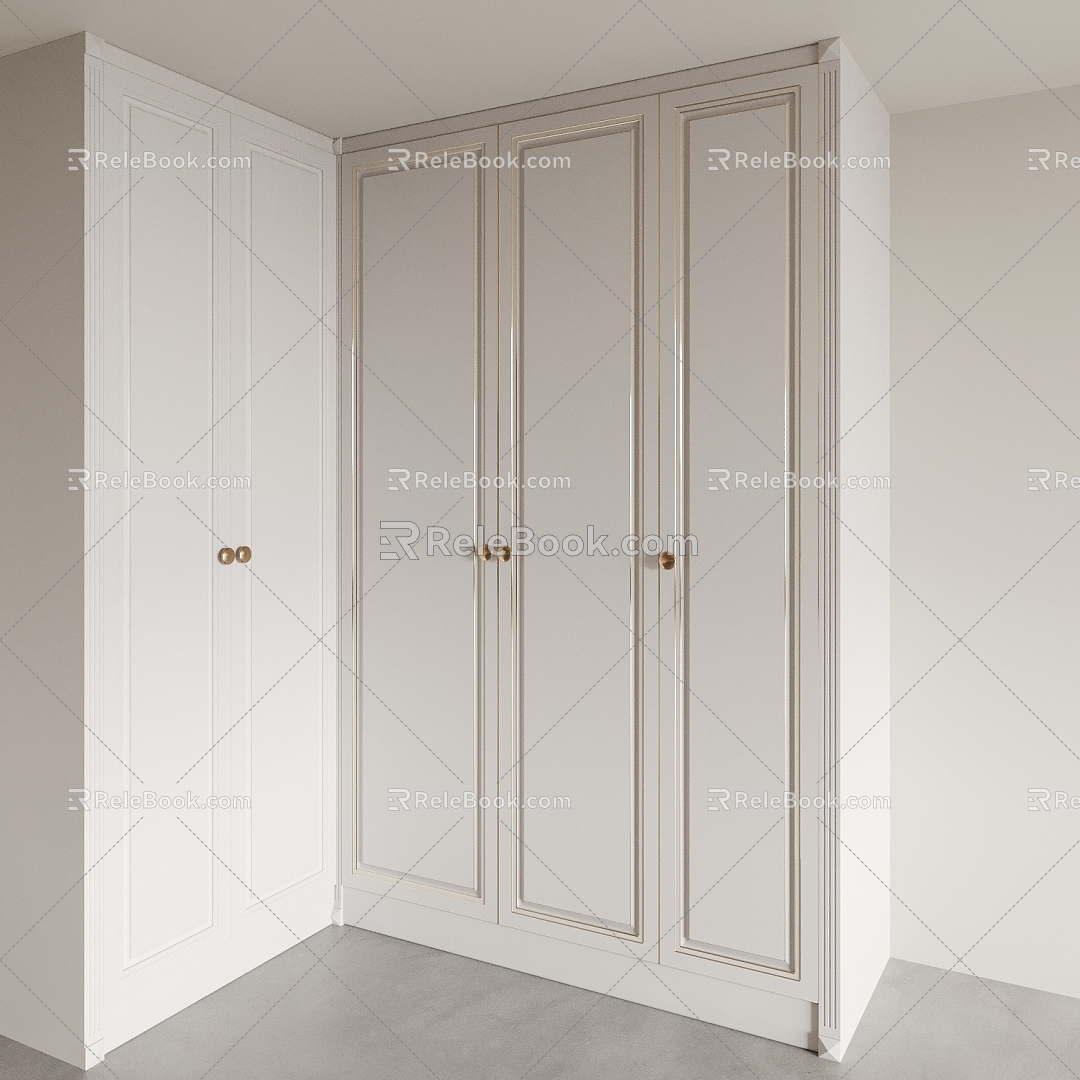 Wardrobe Locker Decorative Cabinet Bookcase Storage Cabinet Side Cabinet Wall Cabinet 3d model