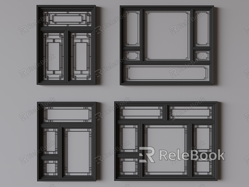 New Chinese-style casement window New Chinese-style glass sliding window model