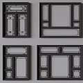 New Chinese-style casement window New Chinese-style glass sliding window 3d model