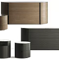 Modern Wooden Sideboard With Sleek Design And Functional Storage Drawers