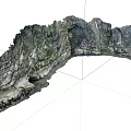 rock wall 3d model