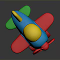 Colorful Playful Toy Spaceship For Children With Vibrant Wings And Body