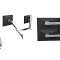 Adjustable Iron Monitor Arms With Swivel Design For Office Use