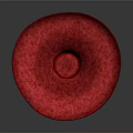 Red Bowl A Functional Household Item With Glossy Surface And Modern Design
