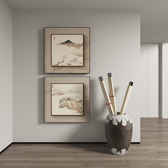 New Chinese Decorative Painting 3d model