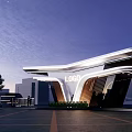 Modern Gate Head Entrance Gate Park Gate Science Park Gate Factory Gate Industrial Zone Gate Factory Gate 3d model