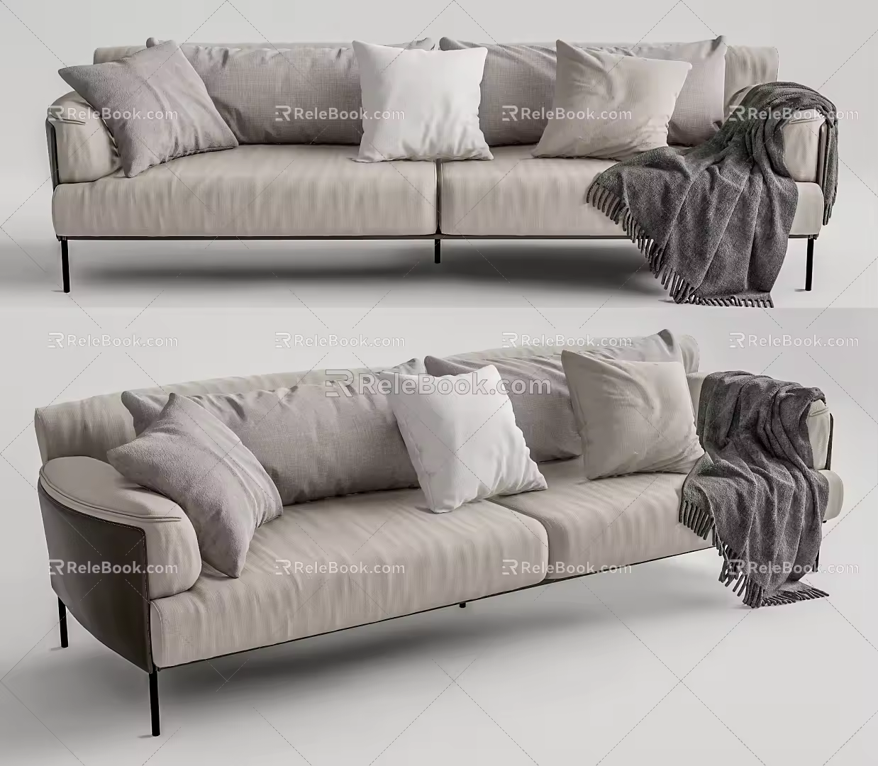 Modern Multiplayer Sofa 3d model