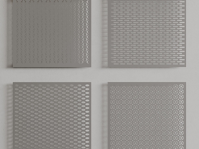 Perforated plate aluminum gusset plate perforated plate metal plate background plate perforated plate model