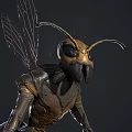 Game Movie Character Sci Fi Fantasy Creature Design Multiple Angles With Wings And Limbs