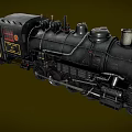 Vintage Black Steam Train Locomotive With Number 1923 And Metal Parts
