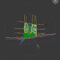 Aerial Planning Of Urban Layout With Modern Buildings Green Spaces And Water Bodies