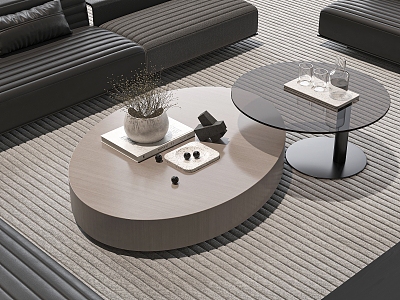 Modern coffee table 3d model