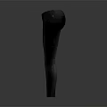 Black Slim Fit Leather Pants With High Waist And Side Pockets Design