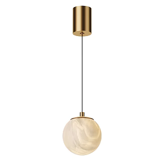 Modern Simple Light Luxury Spherical Chandelier 3d model