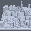 Aerial Planning of 3D Urban City Model with Building Layout and Street Network