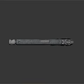 Vintage Silver Metal Pistol with Wooden Grip Detailed Design on Dark Background