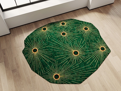 Modern shape carpet abstract shaped carpet model