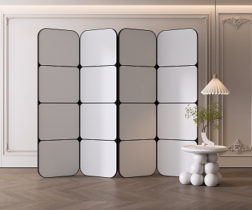 French Screen Modern Screen 3d model