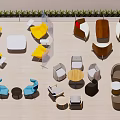 Casual Sofa Set With Various Styles Colors And Matching Coffee Tables For Living Space