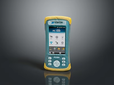 Topcon FC-600 Handheld Industrial Computer With Touch Screen And Keypad 3d model