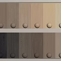 Wooden Floor Color Samples Showcasing Various Natural Tones And Round Wooden Knobs