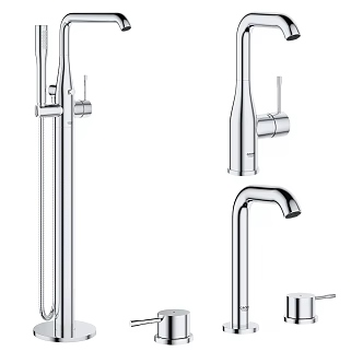 Modern faucet stainless steel faucet 3d model