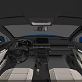 Blue Lexus Car 3D Model With Exterior Interior And Various Views 3d model