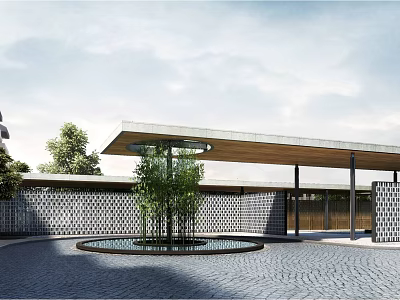 Modern Landscape Demonstration Area Landscape 3d model