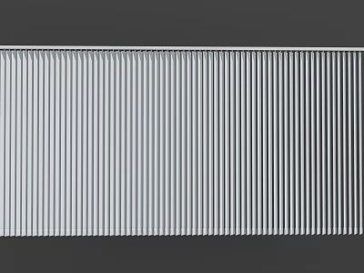 Stylish Silver Venetian Blinds With Vertical Slats For Modern Home Windows 3d model