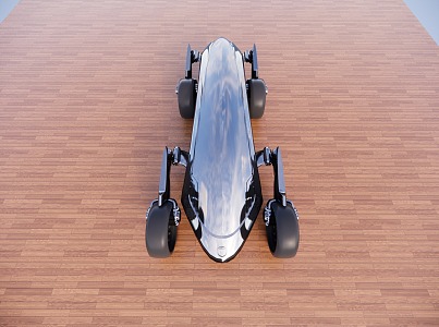 Future Sci-Fi Super sports car 3d model