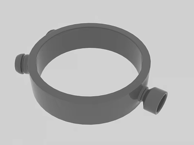 Modern Gray Circular Accessory Decoration Set with Protruding Parts and Smooth Surface 3d model