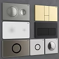 Various Wall Switch Panel Designs in Different Colors and Shapes