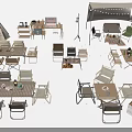 Portable Folding Outdoor Camping Table And Chair Sets With Tent And Lighting Gear