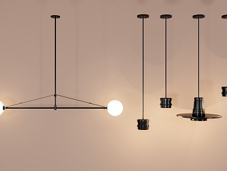 Modern chandelier 3d model