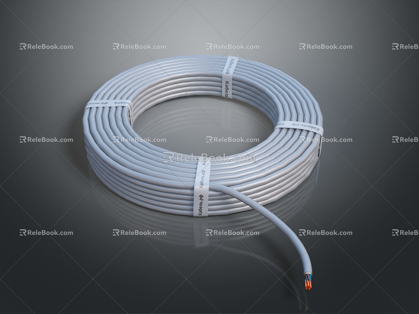 bobbin network cable data line wire winding wire winding industrial equipment industrial industrial facilities 3d model