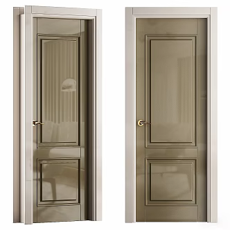 Modern Front Door 3d model