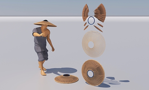 Modern hat 3d model