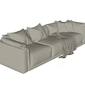 Modern Multiplayer Sofa 3d model