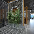 New Chinese Hot Pot Shop 3d model
