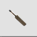 Engraved Metal Sword With Intricate Decorative Hilt And Sharp Blade Design
