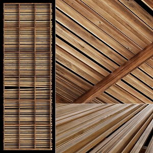 wooden ceiling 3d model